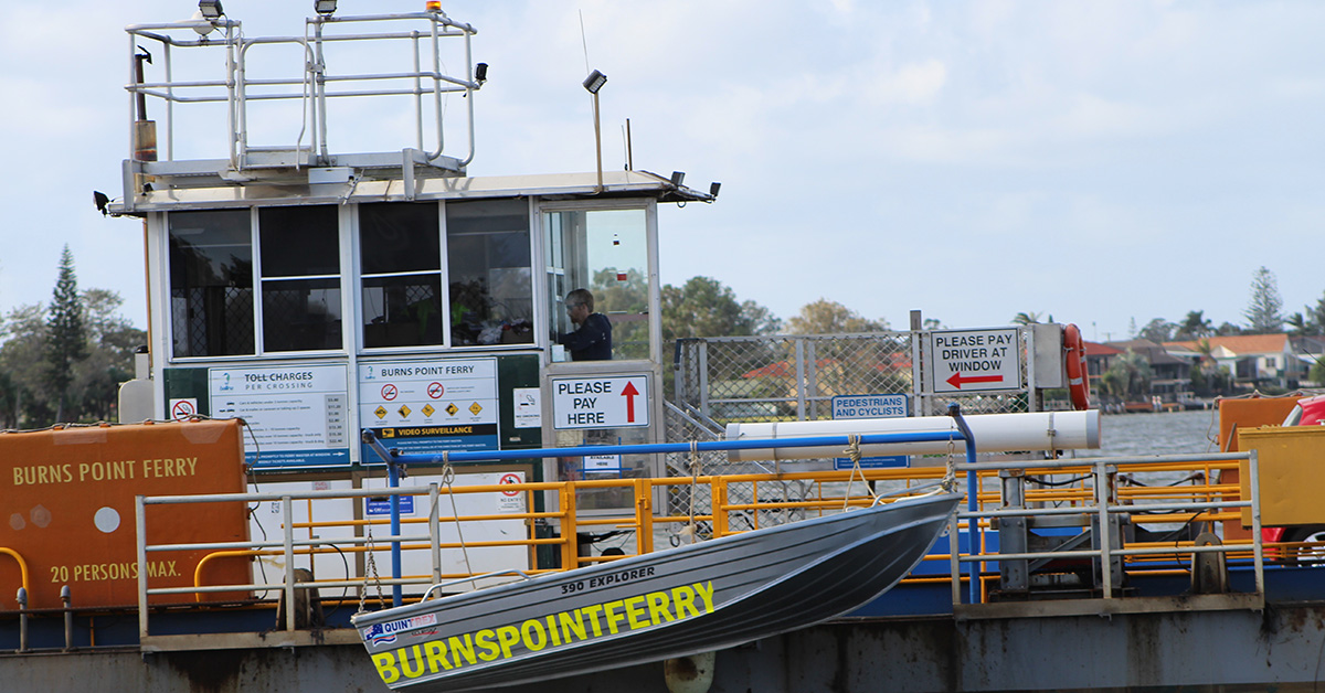Burns Point Ferry - temporarily out of service