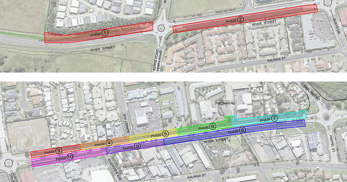 River Street Duplication Works Underway Ballina Shire Council