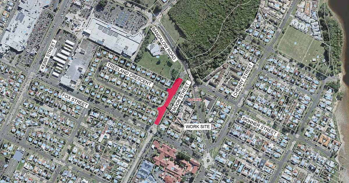 Temporary closure of Moon Street, Ballina