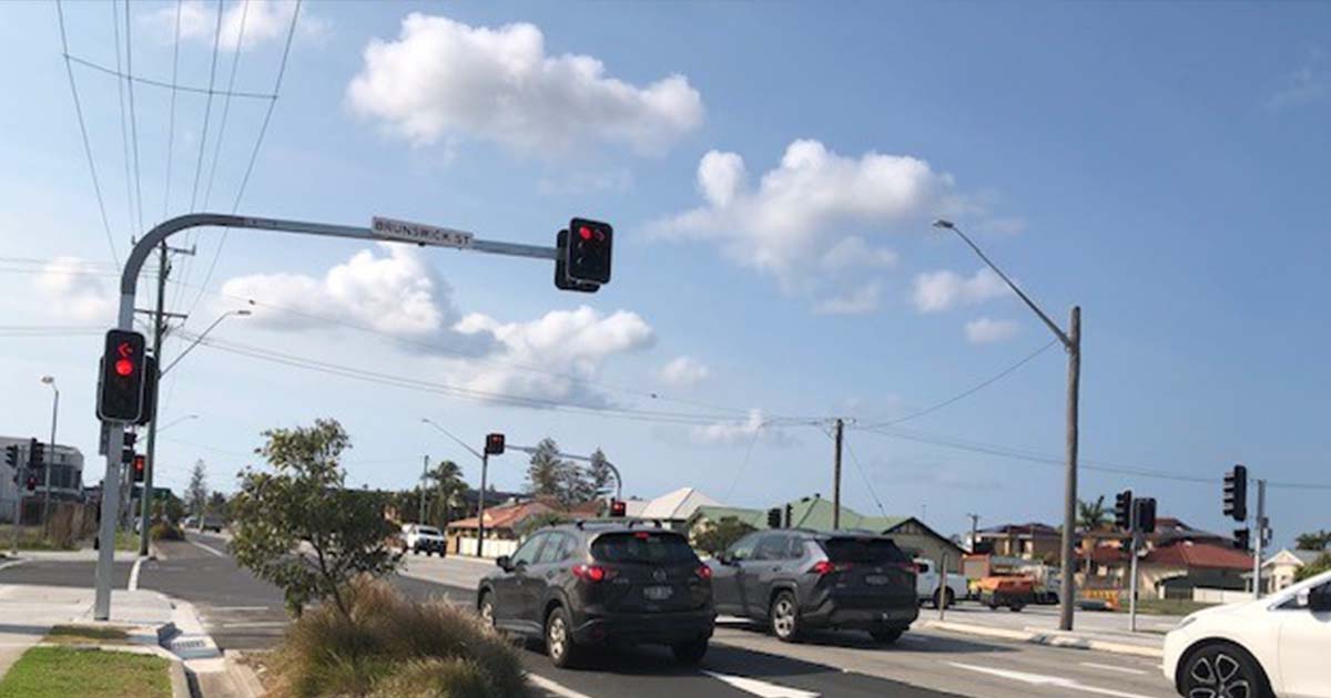 Traffic lights switched on as Ballina intersection upgrades complete