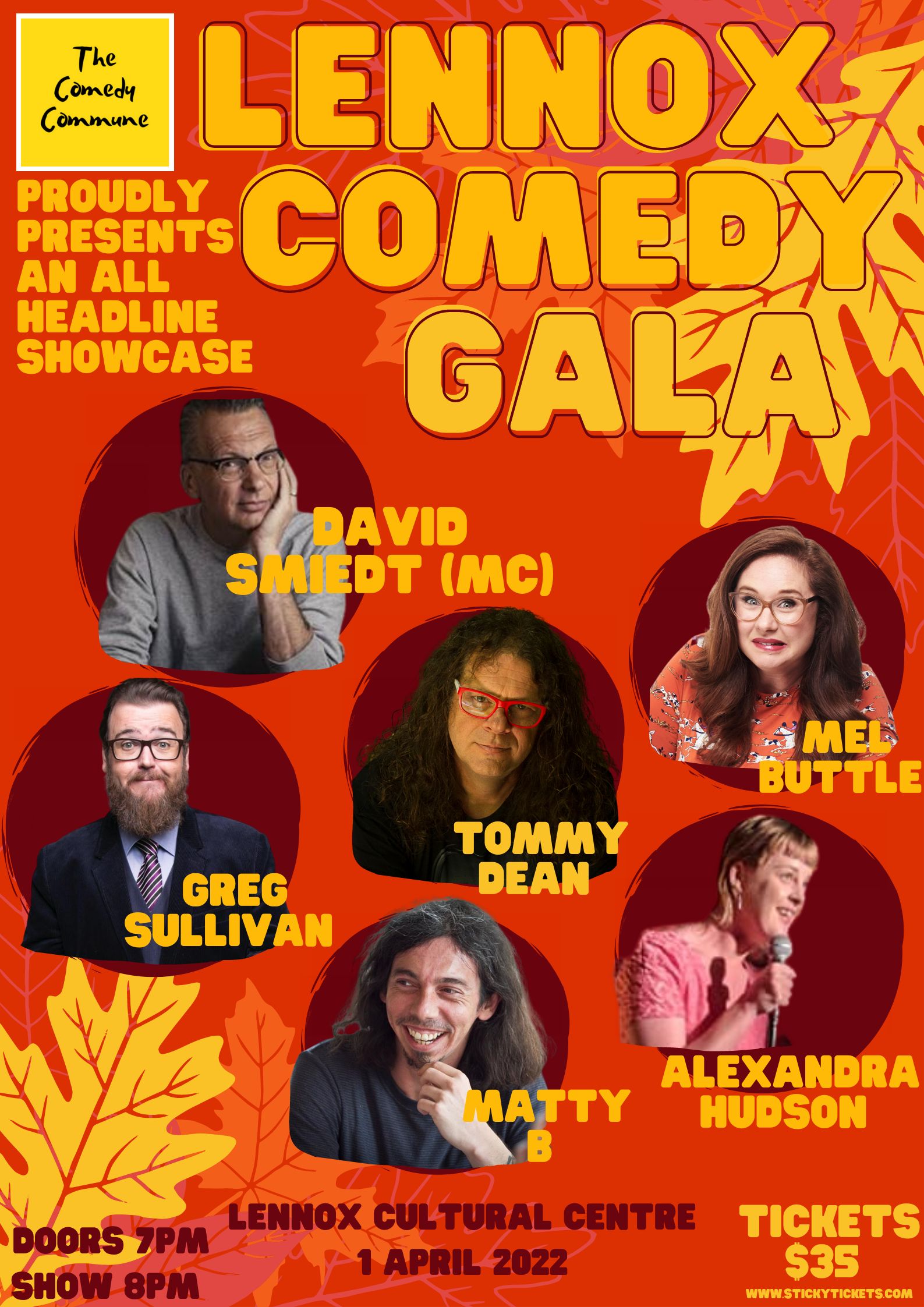Lennox Comedy Gala opens 1 April