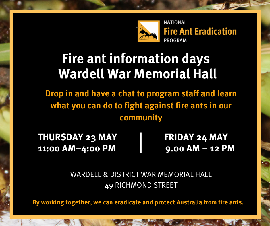 Fire Ant eradication treatment rolls out in Wardell