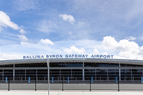 ballina byron gateway airport terminal entrance bbga