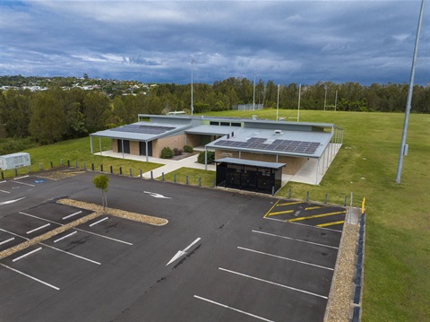 Lennox Head Community Hall aerial shot