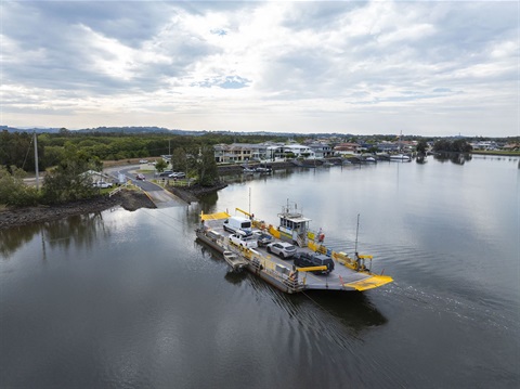 Aerial image of Burns point ferry on Richmond River.JPG