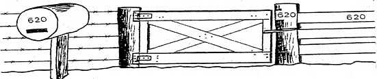 mailbox and gate illustration